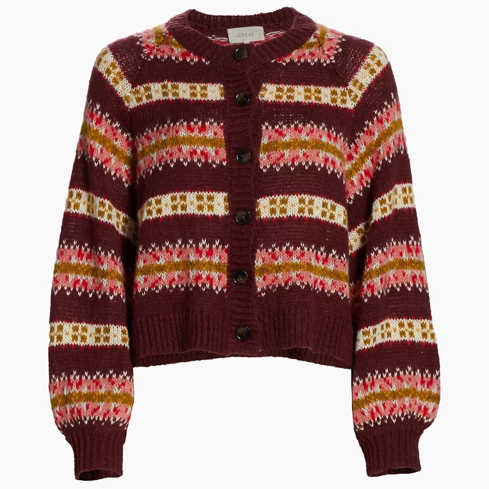 The Great Loom Intarsia Striped Cardigan Size 2
